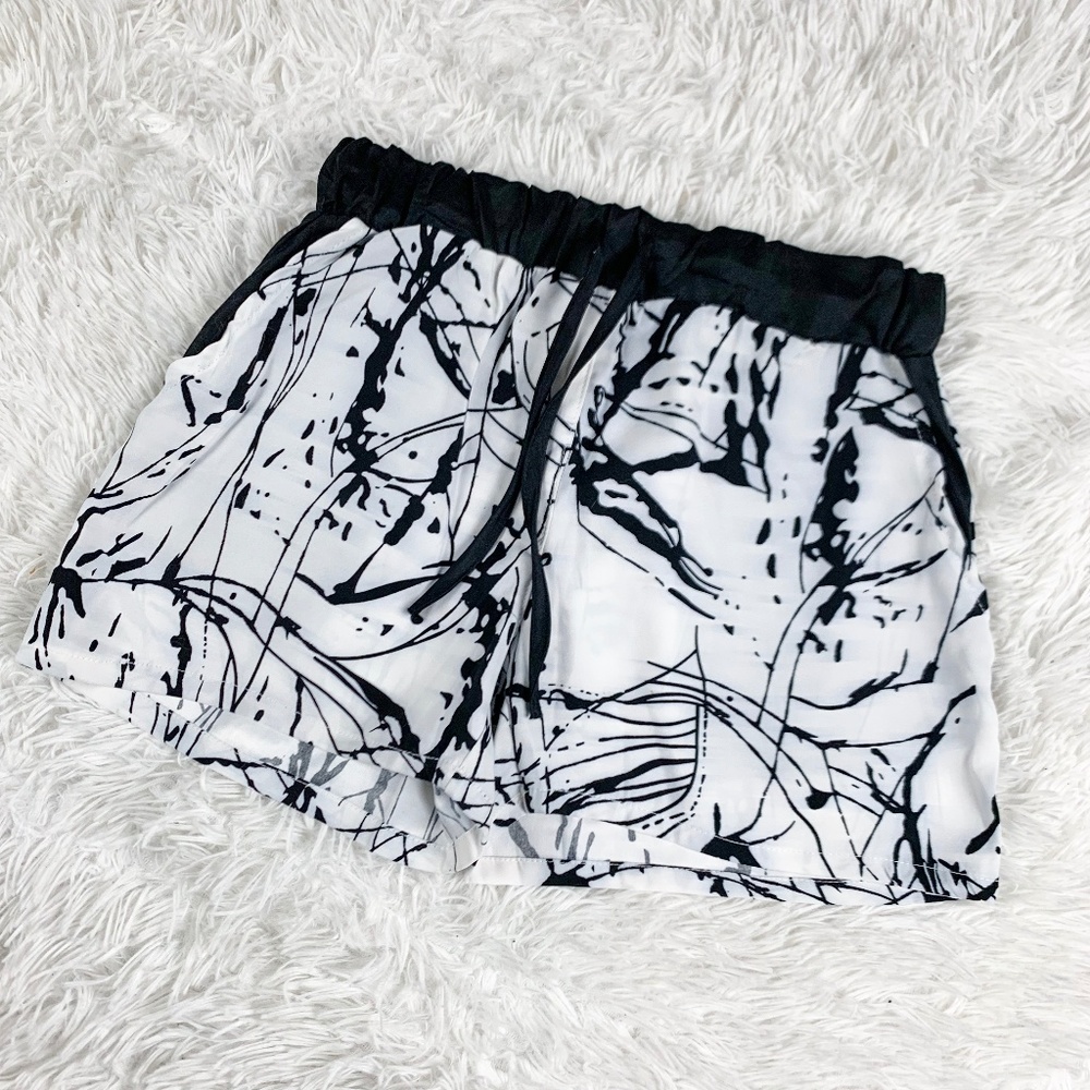 Paint Splatter Athletic Shorts